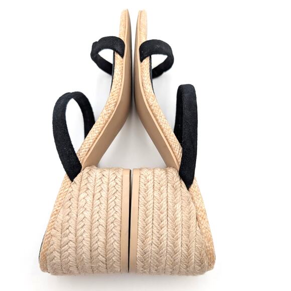 MIA Isabeli Espadrille Slide Sandal Women's Black/Beige Size US7.5 EU38 - Picture 12 of 12